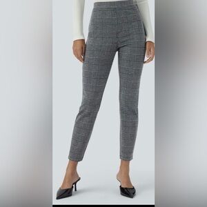 NWT HALARA Women's Grey Plaid Skinny Pants XLP